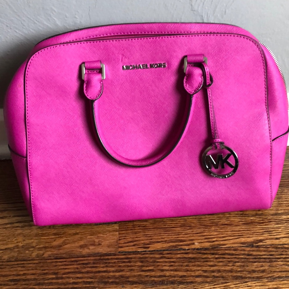 Hot pink Michael Kors bag